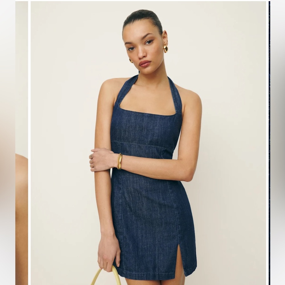 Reformation Isha Denim Mini Dress